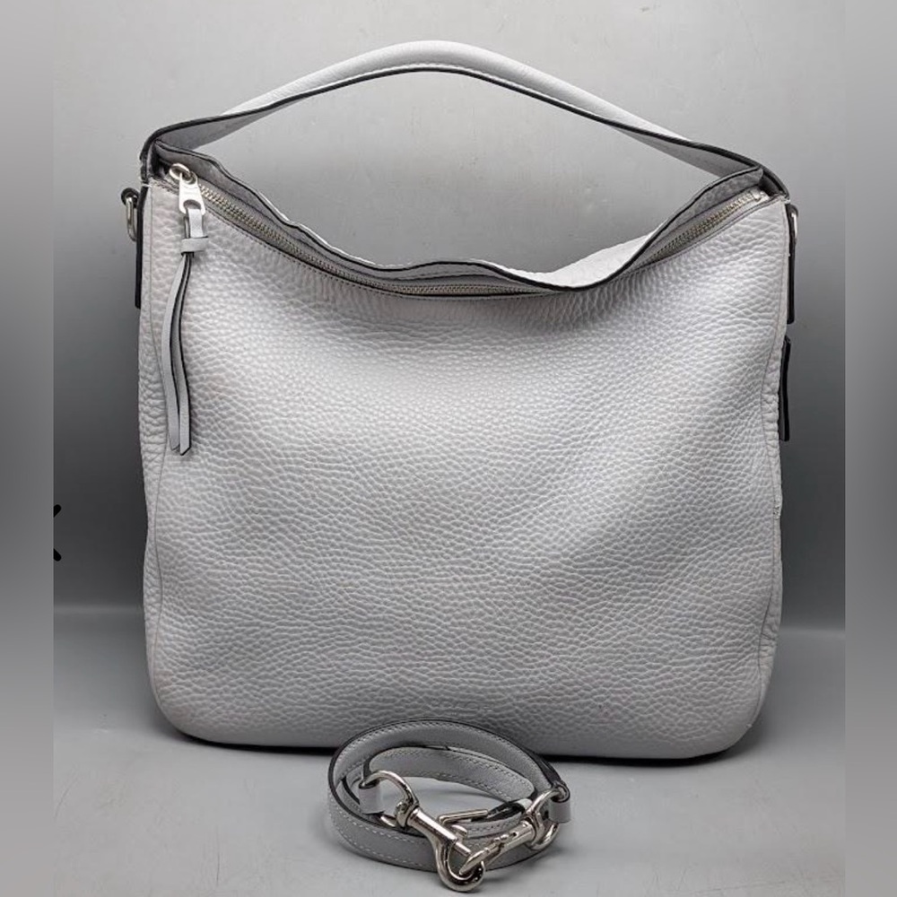 Coach Bleeker Pebbled Leather Sullivan Hobo Tote Shoulder Bag 31623 Soapstone